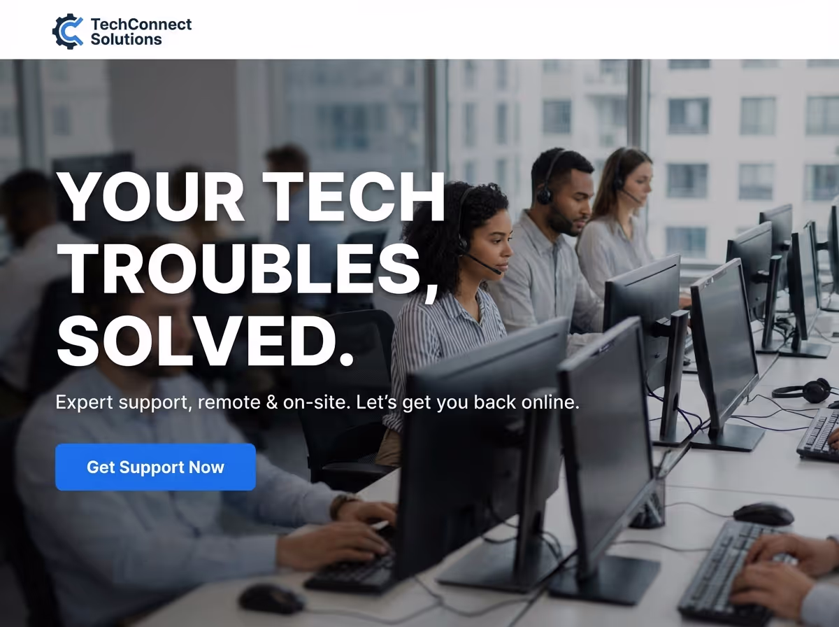 Make Technical Support Representative | AI Builder website preview
