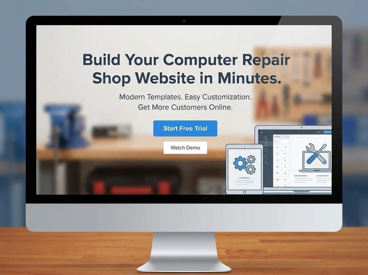 Computer Repair Shop website preview