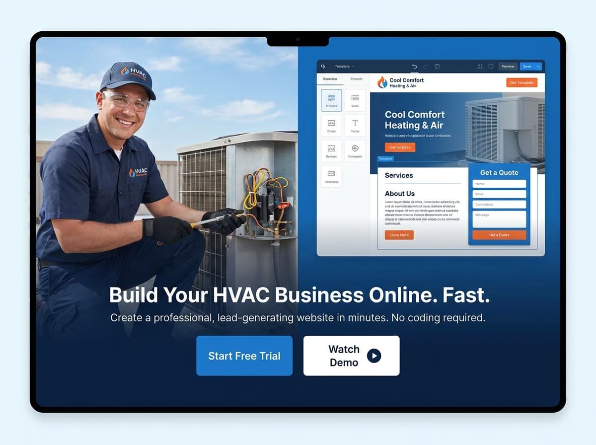 HVAC Contractors website preview