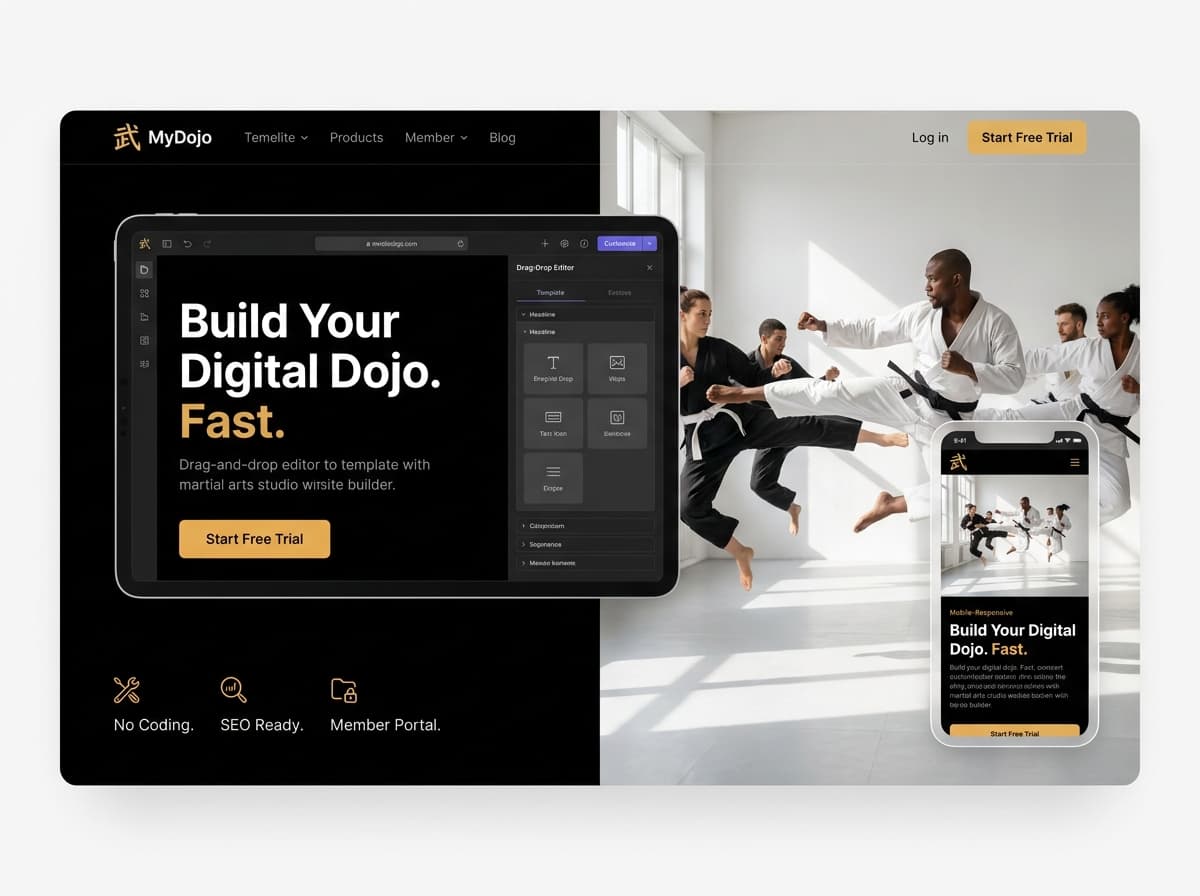 Martial Arts Studio website preview