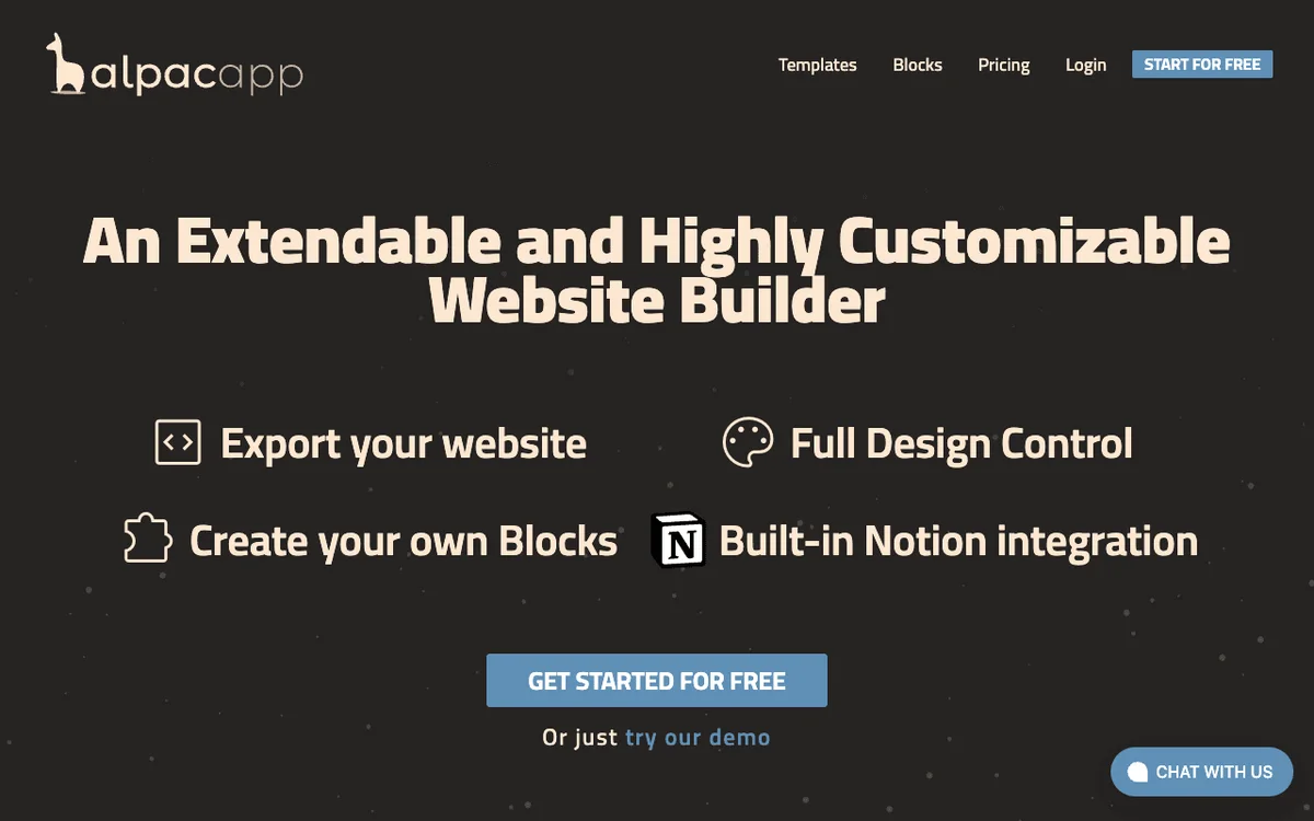 AlpacApp homepage