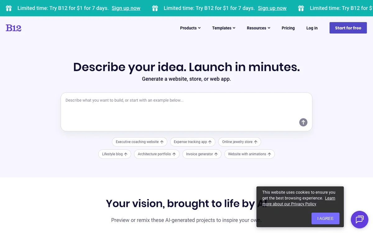 B12 homepage