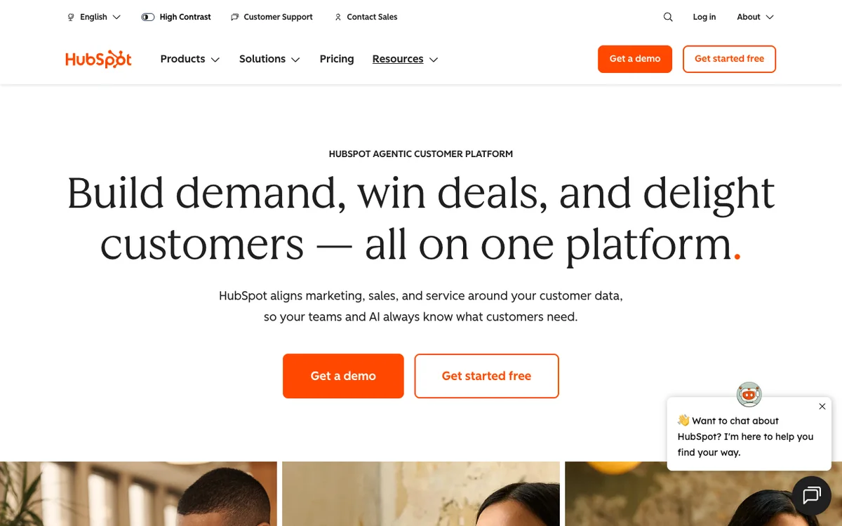 HubSpot Content Hub pricing page