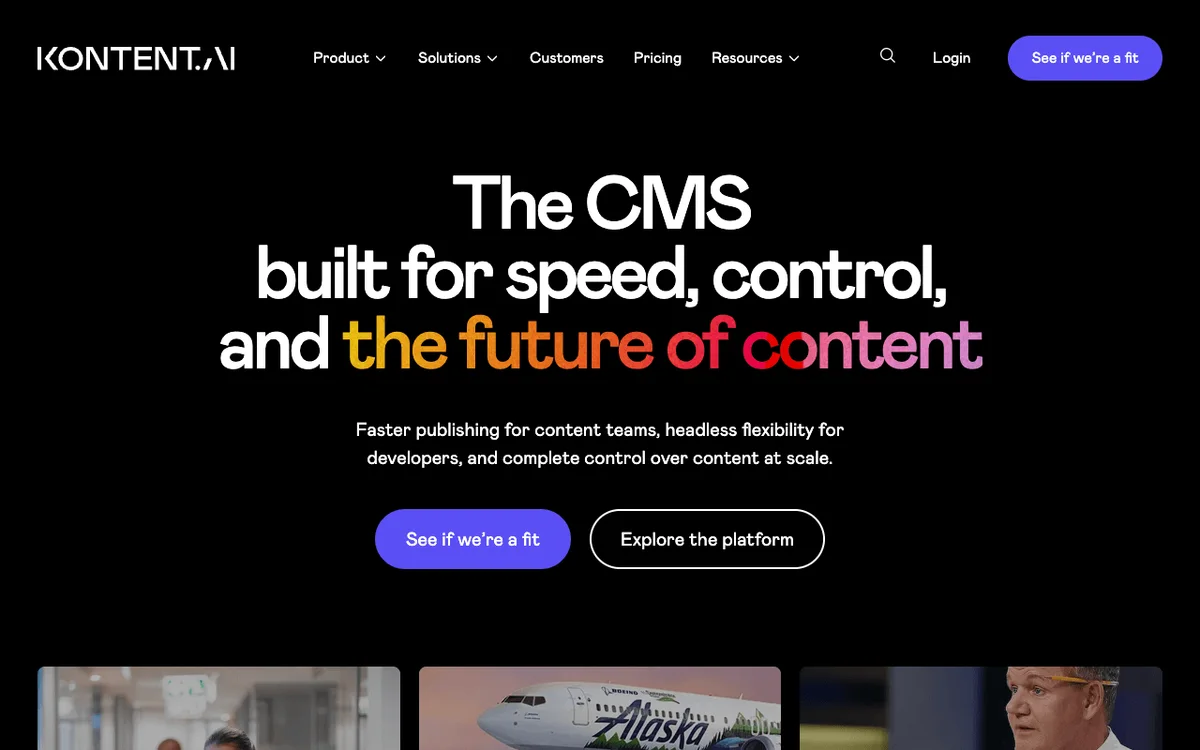 Kontent.ai homepage