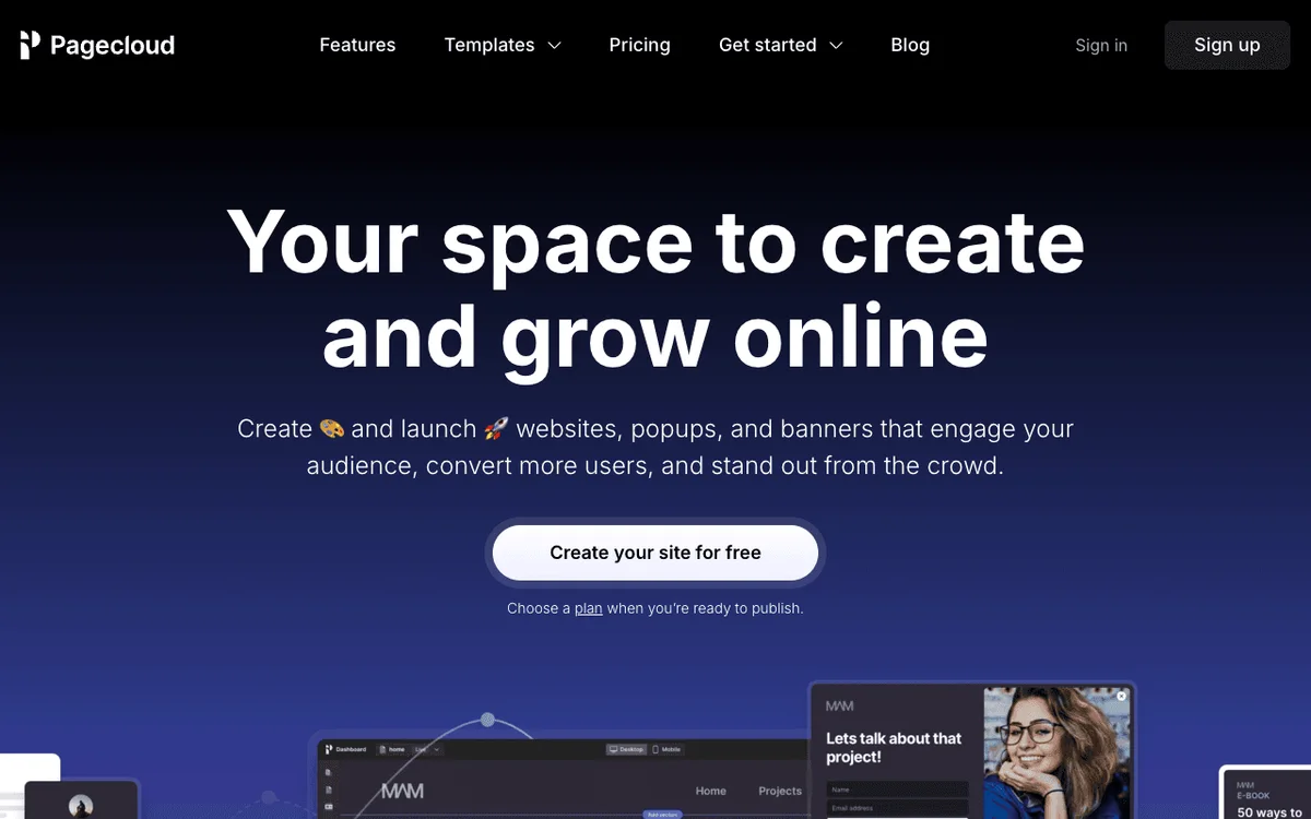 Pagecloud homepage