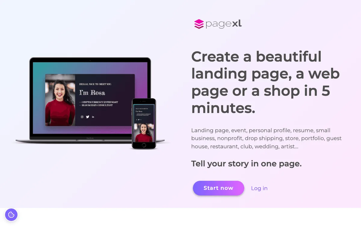 PageXL homepage