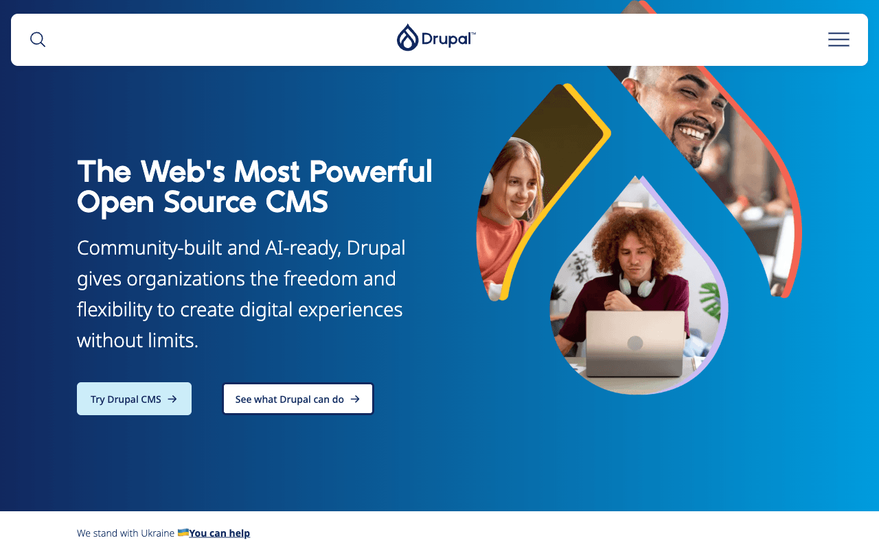 Drupal homepage