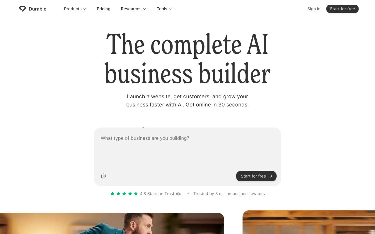 Durable homepage